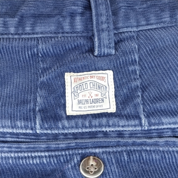 Polo Ralph Lauren Vintage 90's Men's Blue Corduroy Pants - Picture 14 of 16